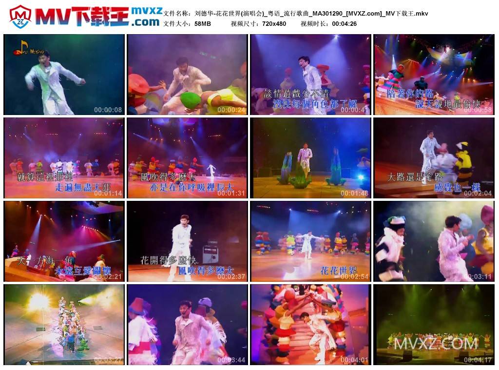 刘德华-花花世界(演唱会)_粤语_流行歌曲_MA301290